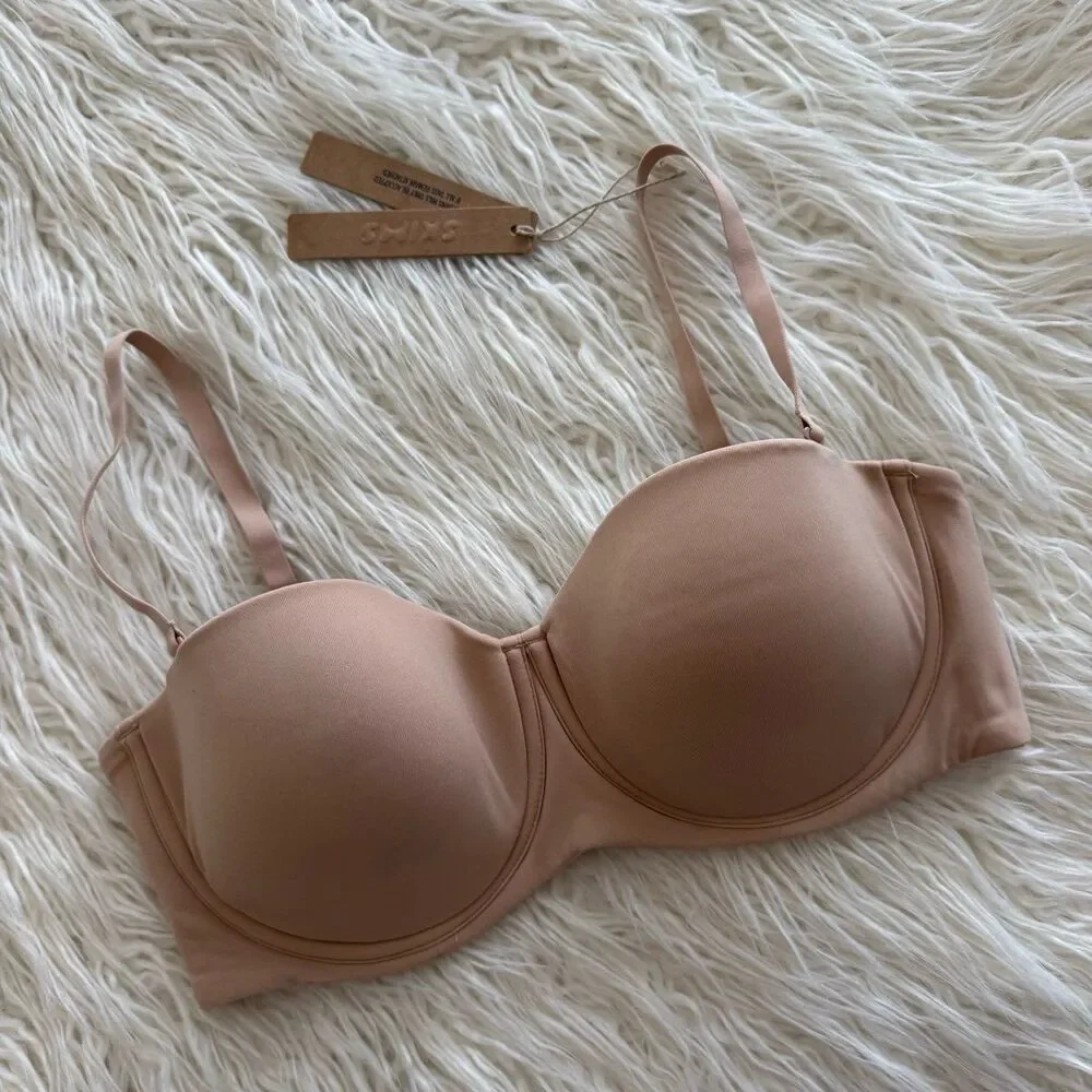 Skims Fits Everybody Strapless Clay Size 32D - Picture 2 of 6